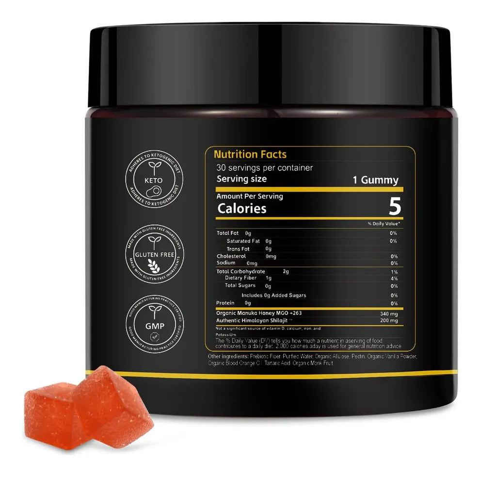 Shilajit Gummies Veltrino™️- Supporto Naturale per Energia e Vitalità